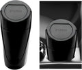 Car Trash Can Bin with Lid, Mini Vehicle Cup Holder Organizer Leakproof Garbage Bin, Waterproof Cup Type Trash Can Multi-Function Storage Container for RV Home Office (Black)