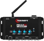 Pro 2.4 BT Bluetooth DSP Crossover Full, Digital Signal Processor, Car Audio Equalizer with App, Gain up to 9V, 15 Band Graphic Equalization, 12 preset EQ, 2 in and 4 Out, High Level Input