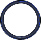 Small Size Steering Wheel Cover Anti-Slip,Safety,Soft,Breathable,Durable,Full Surround,Comfortable Grip Microfiber Leather (14-14.25 inch,Black Dark Blue)