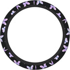 Purple Butterfly Car Steering Wheel Cover Non-Slip
