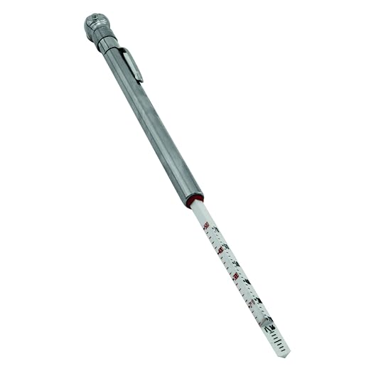S-921 Pencil Tire Pressure Gauge, Passenger Car, with Built-in Deflator Valve, Durable Plated Brass, Pressure Measured in PSI & kPa (Pack of 2)