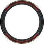 American Flag Wood Steering Wheel Cover Car Accessories Cute for Women Girls Girly Universal 15 Inch Neoprene Auto Interior Decor Anti Slip Car Truck Protector