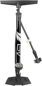 BV Bicycle Pump Durable Bike Floor Pump 17/24 inch Smart Valve Head, 160 psi, Automatically Reversible Presta and Schrader