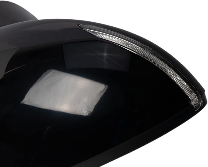 Passenger Side Mirror Assembly Power Heated Turn Signal Blind Spot Textured Black Compatible with 2020-2023 Hyundai Sonata SEL