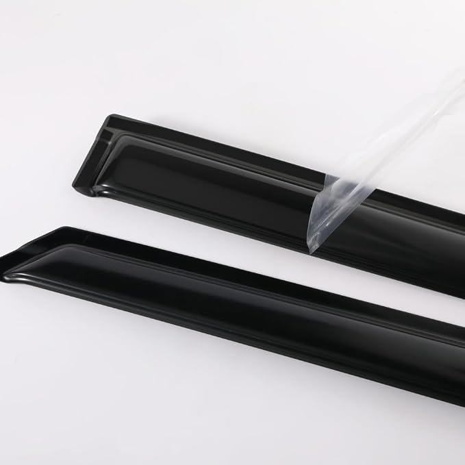 Rainproof Side Window Wind Deflectors for Fiat 500 2011-2019, Tape-on Sun Rain Guard Sets,Nice Looking Window Visors for Cars,Vent Deflector for Fiat 500 11-19 92385