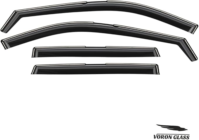 Voron Glass in-Channel Extra Durable Rain Guards for Nissan Rogue 2021-2026, Window Deflectors, Vent Window Visors, 4 Pieces - 200744