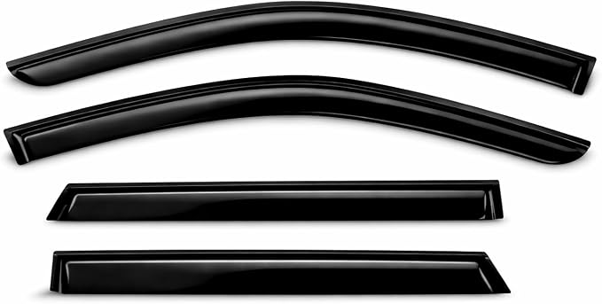 2015-2019 Tape-On Rain Guards for Subaru Outback Side Window Visor Deflectors, Durable Tinted Vent Shades 2016 2017 2018