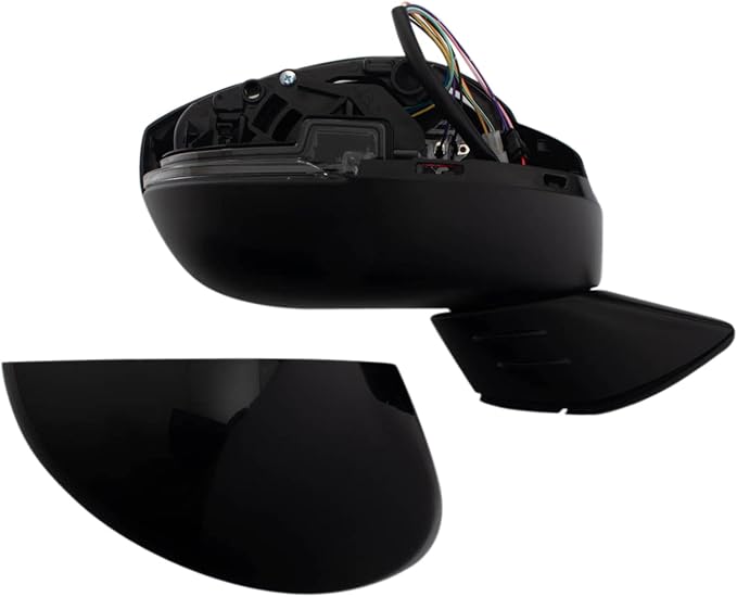 Passenger Side Power Heated Mirror Smooth Black Paint to Match Compatible with 2022 Honda Civic Touring Sport Touring HO1321352