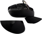 Passenger Side Power Heated Mirror Smooth Black Paint to Match Compatible with 2022 Honda Civic Touring Sport Touring HO1321352