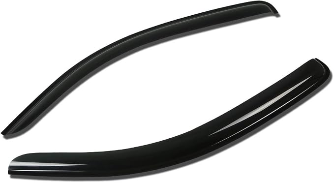 Rain Guards Tape-On Compatible with 2005-2014 Tacoma Extended Cab 2pcs Window Visor Deflector