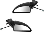 2 Piece Driver and Passenger Side Mirror Assembly Set Electric Adjustment Non-Heated No Memory Textured Compatible with 2009-2013 Chevrolet Impala 2014-2016 Impala Limited GM1320391 GM1321391