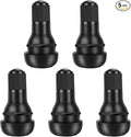 5 Pcs TR412 Rubber Snap-in Tire Valve Stems - Fits Standard 0.453" Rim Hole for Car, Truck, SUV, Trailer Tires