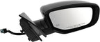 Passenger Side Mirror Assembly Electric Adjustment Heated No Memory Black Compatible with 2013-2014 Dodge Dart CH1321364