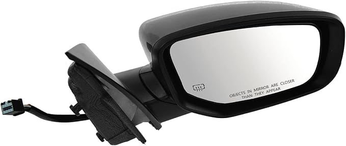 Passenger Side Mirror Assembly Electric Adjustment Heated No Memory Black Compatible with 2013-2014 Dodge Dart CH1321364