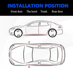 16.4Ft(5M) Car Door Edge Guards, Car Door Protector, U Shape Edge Trim Rubber Anti-Collision Seal Protector, No Glue Required Auto Entry Guard Seal Strips Fit for Trucks SUVs Sedans (Red)