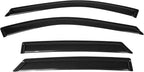 Fit 2014-2020 Chevy Impala Tape on Slim Style Acrylic Smoke Window Visors |, Dark Smoke, Scratch Proof, Waterproof, Custom Fit, Wind Sun Rain Vent Guards 4PCS, 2015 2016 2017 2018 2019