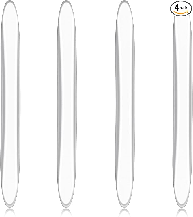 4Pcs Silicone Car Door Edge Guards, Anti-Collision Bumper Guard Protector Clear Strips Protector Universal Car Door Protectors Trim Molding for Sedans SUV Bumper Rearview Mirror (Transparent)