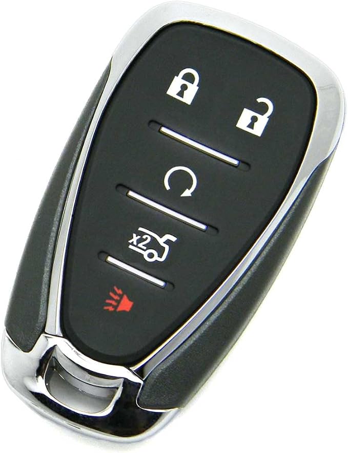 OEM Electronic 5-Button Smart Key Fob Remote Compatible with 2021-2024 Chevrolet Camaro & Malibu (FCC ID: HYQ4ES, P/N: 13522891, 13522884)