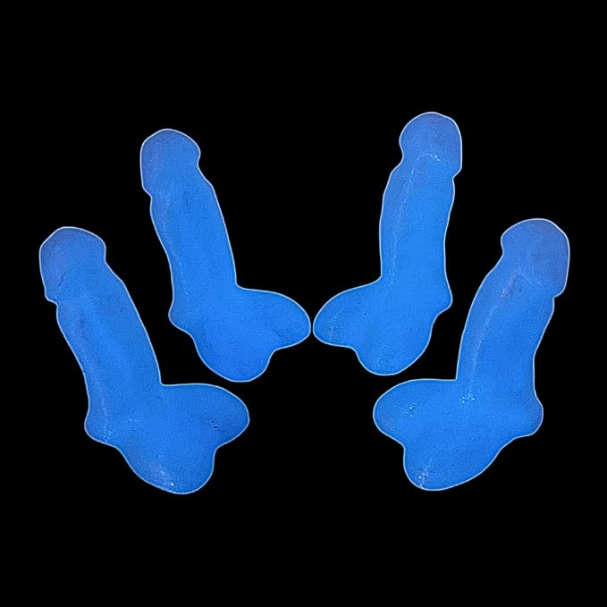 Prank Glow in The Dark Valve Stem Caps Prank, Glow in The Dark Car Tire Caps, Little Buddy Valve Cap, Glowing Tire Valve Cap, Luminous Tire Valve Stem 4 Pack (White)