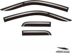 Voron Glass Tape-on Extra Durable Rain Guards for Trucks Ford F150 2004-2014 SuperCab, Window Deflectors, Vent Window Visors, 4 Pieces - 130096