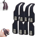 Car Seat Back Storage Hook, 2026 New Car Seat Headrest Hook for Purses and Bags, Leather Car Seat Back Storage Hooks, Car Seat Hangers Organization Accessories (Black 4pcs)
