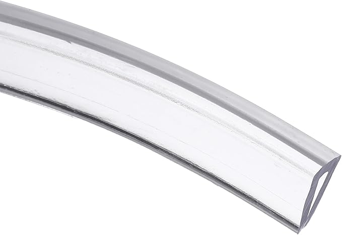 Clear Edge Trim, 13.1Ft Silicone U Channel Edge Protector, Edges Guards Fits 1/32"-3/32" for Car Doors Sheet Metal Parts (1/4" W x 3/8" H)