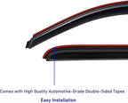 Extra Durable In-Channel Window Visor, Fit Chevrolet & GMC C/K 1500, 2500, 3500 1988-1999, Regular/Extended Cab, 1992-1999 Tahoe & Yukon, 1992-1994 Blazer (NOT Fit S10 Blazer), Smoke, 2-Pcs