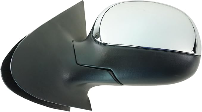 2 Piece Driver and Passenger Side Mirror Assembly Set Electric Adjustment Heated No Memory Chrome Compatible with 1997-2002 Ford Expedition FO1320159 FO1321159