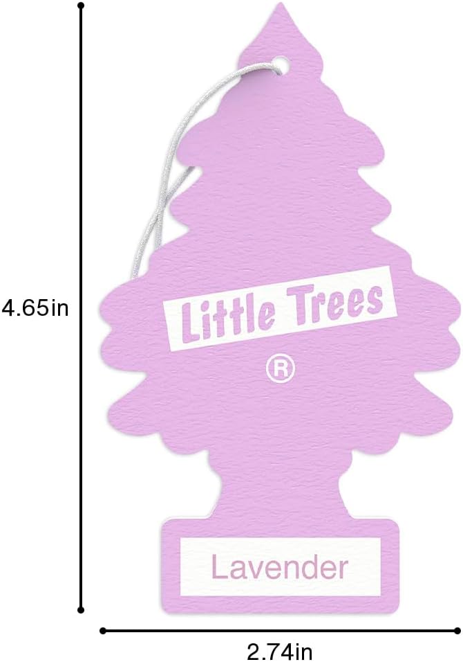 Air Fresheners Car Air Freshener. Hanging Tree Provides Long Lasting Scent for Auto or Home. Lavender, 24 Airs Fresheners (Pack of 6)