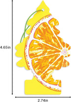 Car Air Freshener | Hanging Tree Provides Long Lasting Scent for Auto and Home | 24 Air Fresheners |Sliced