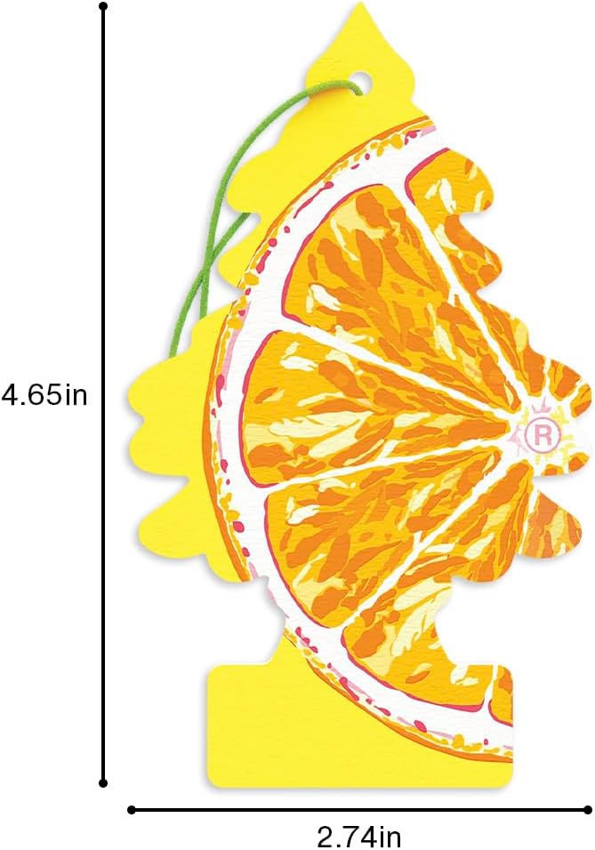 Car Air Freshener | Hanging Tree Provides Long Lasting Scent for Auto and Home | 24 Air Fresheners |Sliced