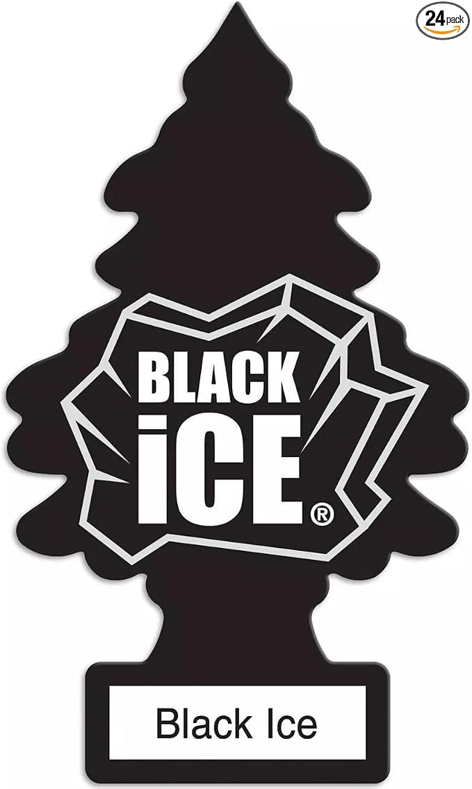 Black Ice Little Tree Air Freshener- 24 Pack