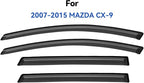 Window Visors Rain Guards Shield for 2007-2015 Mazda CX-9, Out-Channel Window Vent Wind Deflectors Visors Shades for 07-15 Mazda CX9 CX 9