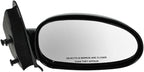 Passenger Side Mirror Assembly Manual Adjustment Non-Heated No Memory Black Compatible with 1997-2002 Saturn SC1 SC2 GM1321186