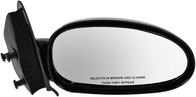 Passenger Side Mirror Assembly Manual Adjustment Non-Heated No Memory Black Compatible with 1997-2002 Saturn SC1 SC2 GM1321186
