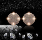 2pcs Bling Car Cup Holder Coaster, 2.75 inch Anti-Slip Shockproof Universal Fashion Car Coasters Insert Bling Crystal Rhinestone Automotive Interior Accessories for Women (2 pcs, Champagne)