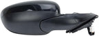 Left Driver Side Mirror Compatible with 2018-2025 Honda Accord LX Sport 1.5T Power Glass | Non-Heated | Paint to Match Repalces HO1320328 76258-TVA-A02 (3Pins-Black)