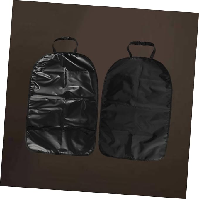 Kick Mat for Car Black Auto Back Protector Friendly Seat Back Cover Easy to Clean Mud Stain Resistant Durable Kick Mat for Vehicle Back Seats