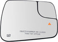 Right Passenger Side Heated Blind Spot Convex Mirror Glass Replacement For 2019 2020 2021 Dodge Ram 1500 - Power Heated, Blind Spot, with Backing Plate, Replace 68402036AA 68402037AA