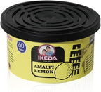 Car Air Freshener: Amalfi lemon Scent | Organic Cans | Odor Eliminator Essential | Long-Lasting | Strong Fragrance | For Home Closet | 1.5 Oz | Pack of 4