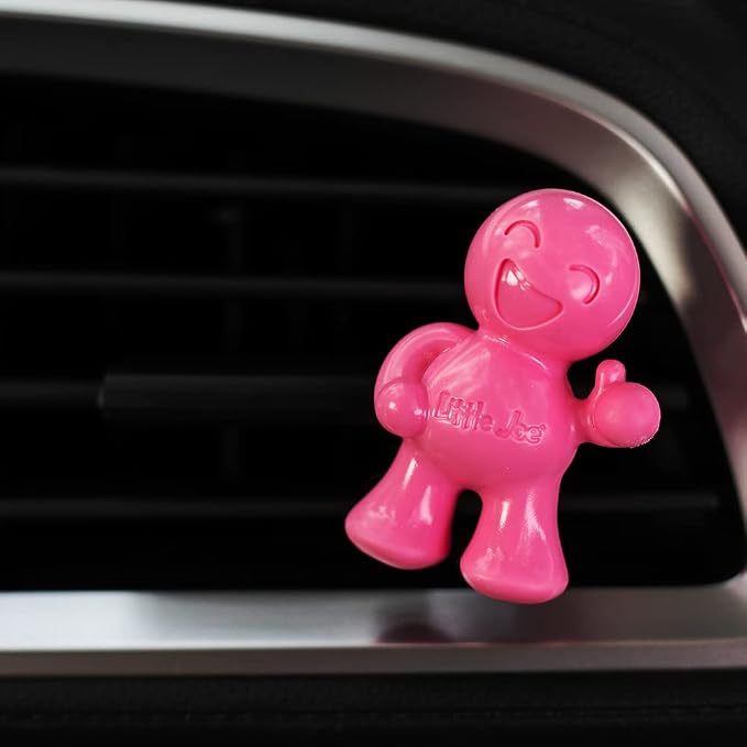 Little Joe 96404 Fruit Scent Car Air Freshener Vent Clip, Fights Odors for up to 45 Days, Long-Lasting Freshness, Cute Car Odor Eliminator, Pack of 1