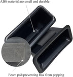 Front Row Door Side Storage Box Compatible with Ford Explorer 2016 2017 2018 2019 Armrest Phone Container Door Organizer Handle Pocket ABS Tray Insert Glove Pallet
