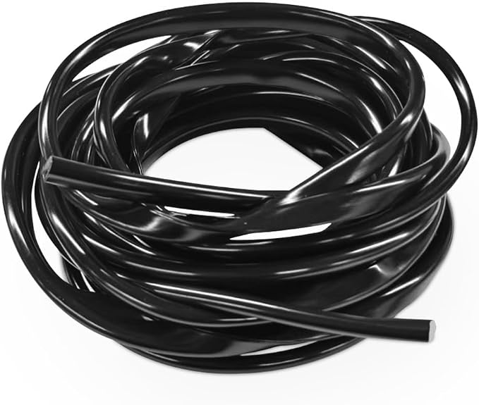 Car Door Edge Guards 16.4ft, Universal U-Shaped PVC Trim Strip Chrome Tape Self-Adhesive, Scratch Resistant Automotive Door Edge Molding Protection for Cars Truck SUV Weatherproof(Black-5M)