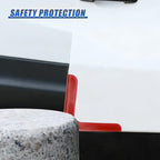 Craedli 4PCS Car Door Corner Edge Guards, Anti-Collision Auto Side Door Edge Trim Sticker, Universal Self-Adhesive Anti-Rub Vehicle Exterior Protector Decoration for SUV Pickup Truck (Red)
