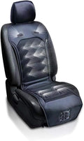 Cooling Car Seat Cushion - Black 12V Automotive Comfortable Massager Cooler Pad-Air Conditioned Air Circulation for Hot Weather