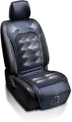 Cooling Car Seat Cushion - Black 12V Automotive Comfortable Massager Cooler Pad-Air Conditioned Air Circulation for Hot Weather