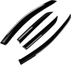 4 Pieces Smoke Tinted Tape-On Side Window Deflectors Rain Guards Designed for 2018-2023 EcoSport