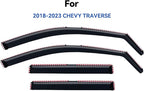 in-Channel Window Visors Rain Guards for 2018-2023 Chevy Traverse, Window Vent Wind Deflectors Visors Shades for 18-23 Traverse