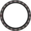 Thickened Elastic Steering Wheel Cover, Gray Plaid Clan Moffat Tartan Ultra, Soft, Breathable, Fit for Cars, SUVs, Trucks, Stylish Comfortable Grip