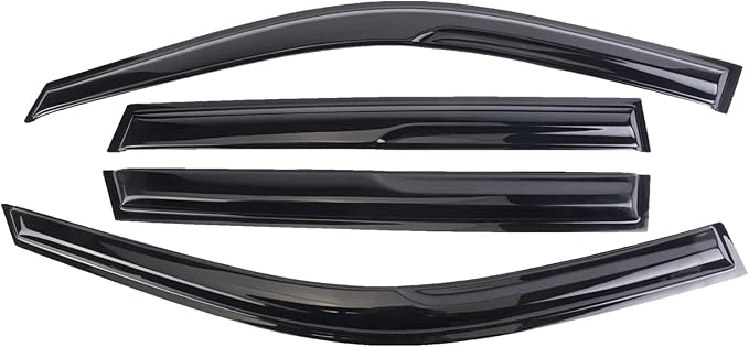 Tape-On Window Visors Deflectors Rain Guards 4 Piece Set ‎Compatible with 2011-2023 Dodge Durango 94267